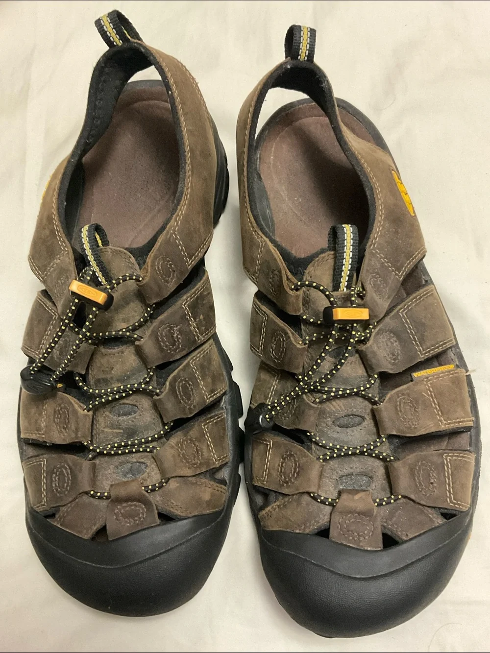 Keen Newport Brown Men's Closed-Toe Outdoor Sandals 12